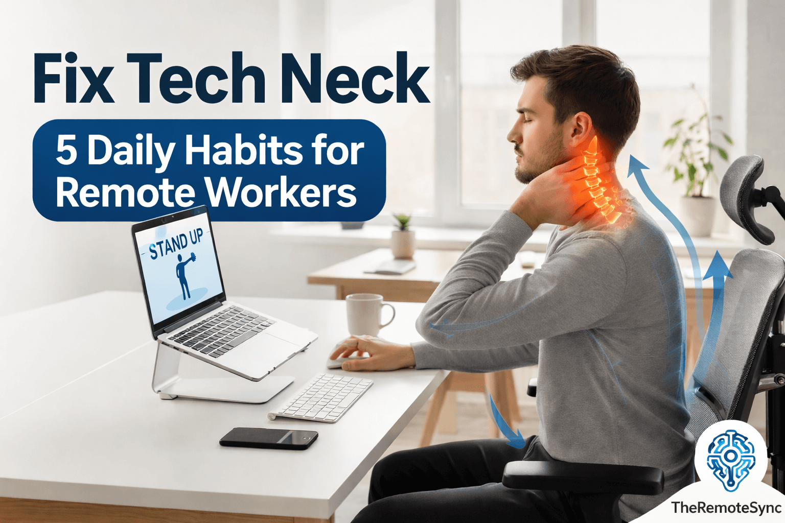 how to fix tech neck