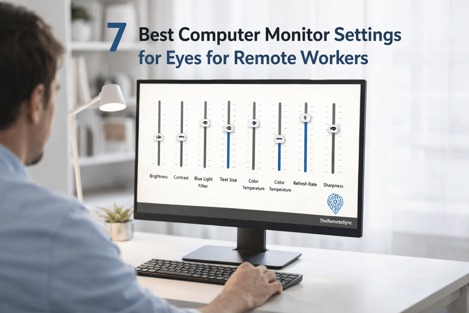 7 Best Computer Monitor Settings for Eyes for Remote Workers