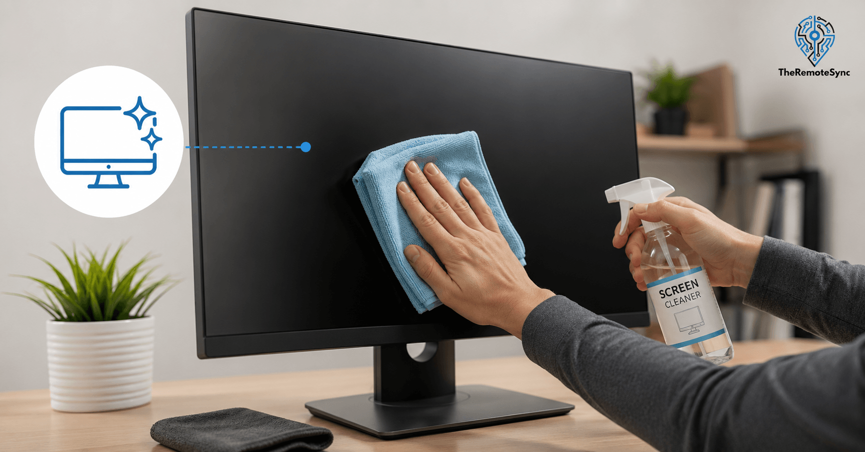 how to clean a PC monitor