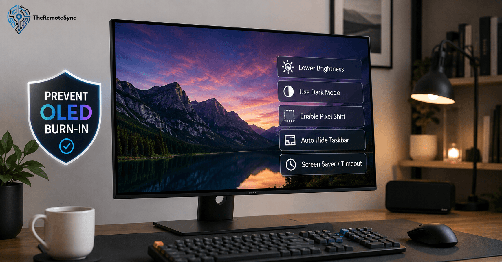 OLED Monitor Burn In: How to Prevent It In Home Office