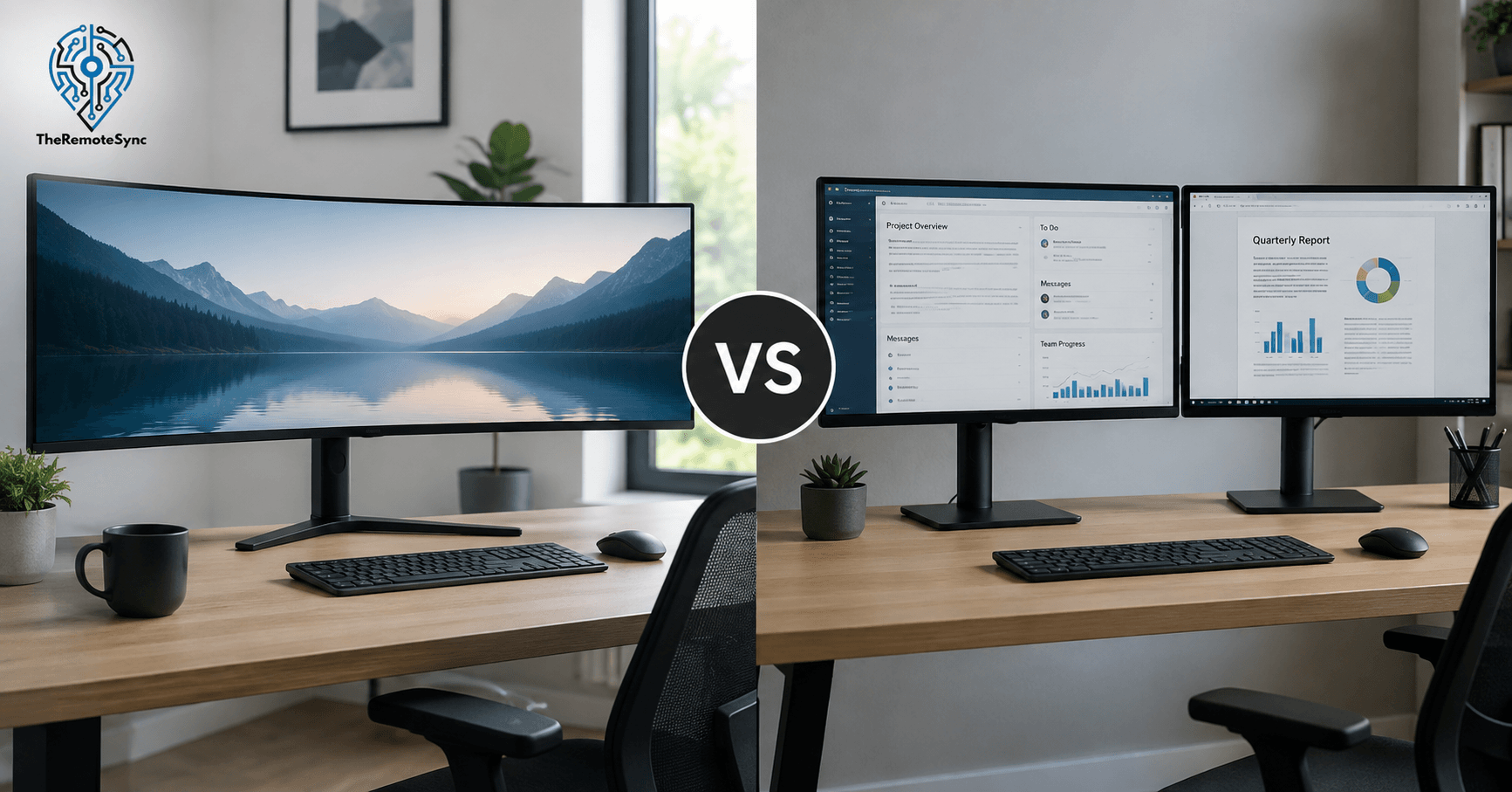 Ultrawide vs Dual Monitor: How to Choose for Remote Work