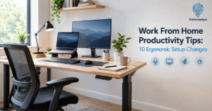 Work From Home Productivity Tips: 10 Ergonomic Setup Changes Work From Home Productivity Tips